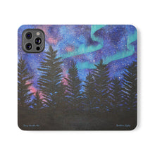 Load image into Gallery viewer, Northern Lights - PHONE CASE WALLET - by Kerry Sandhu Art
