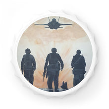 Load image into Gallery viewer, The Dust of Uruzgan (with Jet) - MAGNETIC BOTTLE OPENER - Designed from original Anzac day artwork
