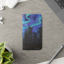 Load image into Gallery viewer, Northern Lights - PHONE CASE WALLET - by Kerry Sandhu Art
