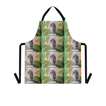 Load image into Gallery viewer, Apron - lightweight, silky finish 100% polyester, two front pockets. Many original artwork designs by Kerry Sandhu Art
