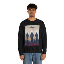 Load image into Gallery viewer, The Dust of Uruzgan - UNISEX Heavy Blend SWEATSHIRT - Designed from Original ANZAC Day artwork (Image on front)
