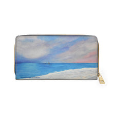 Load image into Gallery viewer, Pockets for cash, c/cards, coins, &amp; more. Stylish faux leather, lots of original artworks by Kerry Sandhu Art to choose from

