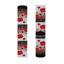 Load image into Gallery viewer, For The Fallen - UNISEX SOCKS - Designed from Original ANZAC Day Artwork
