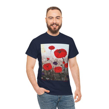 Load image into Gallery viewer, For The Fallen - Unisex HEAVY COTTON TEE - by Kerry Sandhu Art
