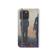 Load image into Gallery viewer, The Dust of Uruzgan (with Poppies) - PHONE CASE WALLET for Samsung &amp; iPhones - Designed from original Anzac Day artwork
