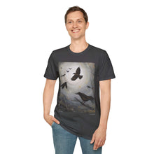 Load image into Gallery viewer, T-Shirt made from very soft materials, no side seams. Feels like bliss to wear! Many designs by Kerry Sandhu Art
