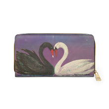 Load image into Gallery viewer, Pockets for cash, c/cards, coins, &amp; more. Stylish faux leather, lots of original artworks by Kerry Sandhu Art to choose from
