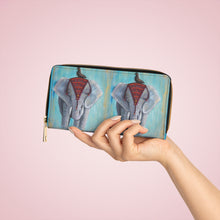 Load image into Gallery viewer, Pockets for cash, c/cards, coins, &amp; more. Stylish faux leather, lots of original artworks by Kerry Sandhu Art to choose from
