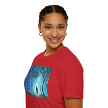 Load image into Gallery viewer, T-Shirt made from very soft materials, no side seams. Feels like bliss to wear! Many designs by Kerry Sandhu Art
