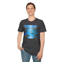 Load image into Gallery viewer, T-Shirt made from very soft materials, no side seams. Feels like bliss to wear! Many designs by Kerry Sandhu Art
