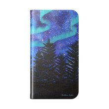 Load image into Gallery viewer, Northern Lights - PHONE CASE WALLET - by Kerry Sandhu Art
