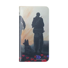 Load image into Gallery viewer, The Dust of Uruzgan (with Poppies) - PHONE CASE WALLET - by Kerry Sandhu Art
