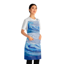 Load image into Gallery viewer, Apron - lightweight, silky finish 100% polyester, two front pockets. Many original artwork designs by Kerry Sandhu Art
