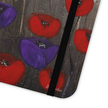 Load image into Gallery viewer, Benedictus (Poppies Only) - PHONE CASE WALLET - by Kerry Sandhu Art
