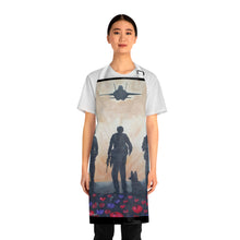 Load image into Gallery viewer, Apron - lightweight, silky finish 100% polyester, two front pockets. Many original artwork designs by Kerry Sandhu Art
