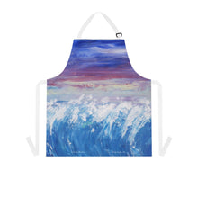 Load image into Gallery viewer, Apron - lightweight, silky finish 100% polyester, two front pockets. Many original artwork designs by Kerry Sandhu Art
