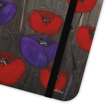 Load image into Gallery viewer, Benedictus (Poppies Only) - PHONE CASE WALLET - by Kerry Sandhu Art
