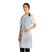 Load image into Gallery viewer, Apron - lightweight, silky finish 100% polyester, two front pockets. Many original artwork designs by Kerry Sandhu Art
