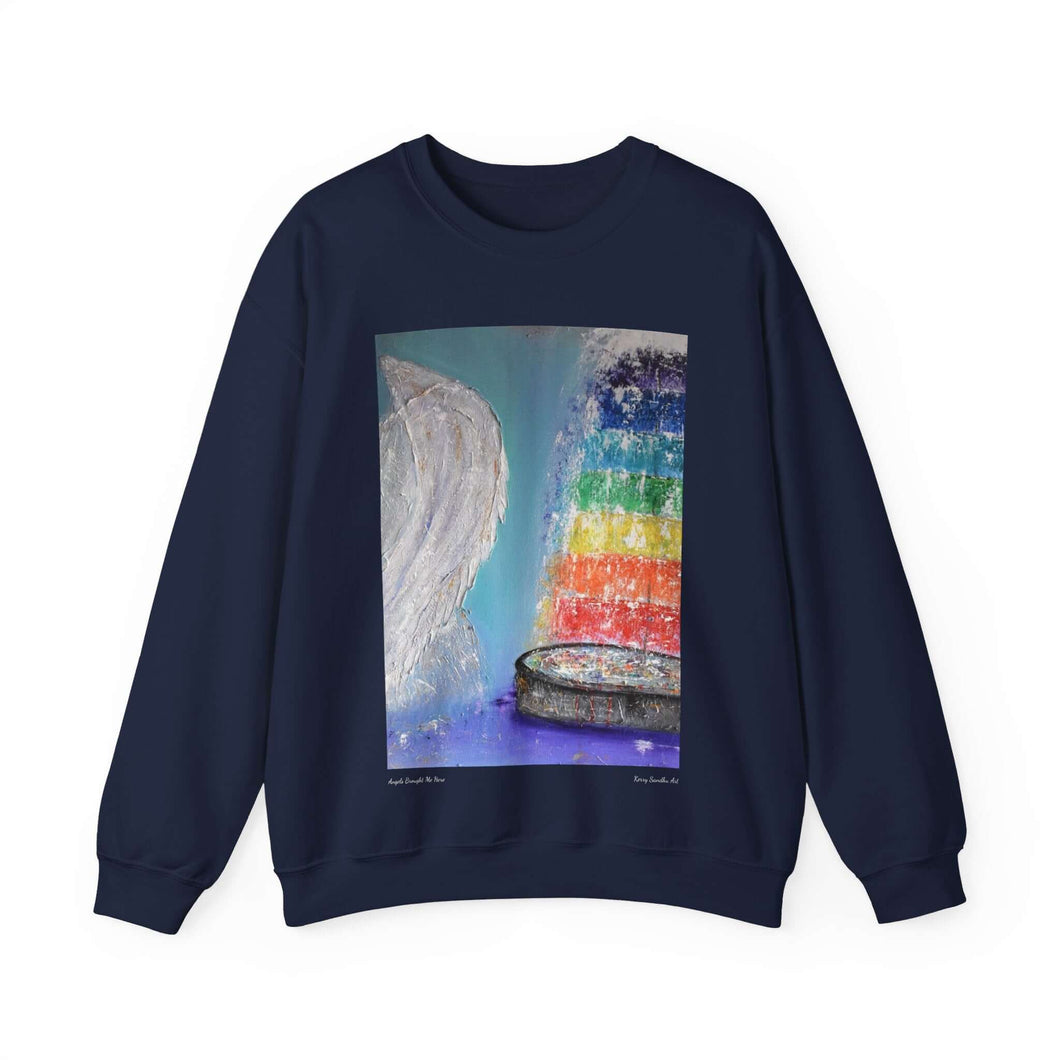 Sweatshirt 50/50 Cotton/Polyester, Medium-heavy fabric, Loose fit, true to size, Original art designs by Kerry Sandhu Art