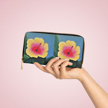 Load image into Gallery viewer, Hibiscus - ZIPPER WALLET - Designed from original artwork
