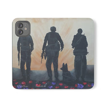Load image into Gallery viewer, The Dust of Uruzgan (with Poppies) - PHONE CASE WALLET for Samsung &amp; iPhones - Designed from original Anzac Day artwork
