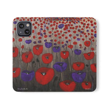 Load image into Gallery viewer, Benedictus (Poppies Only) - PHONE CASE WALLET - by Kerry Sandhu Art
