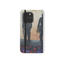 Load image into Gallery viewer, The Dust of Uruzgan (with Poppies) - PHONE CASE WALLET - by Kerry Sandhu Art
