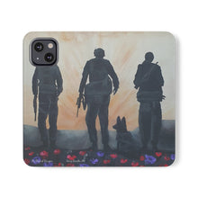 Load image into Gallery viewer, The Dust of Uruzgan (with Poppies) - PHONE CASE WALLET for Samsung &amp; iPhones - Designed from original Anzac Day artwork
