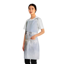 Load image into Gallery viewer, Apron - lightweight, silky finish 100% polyester, two front pockets. Many original artwork designs by Kerry Sandhu Art
