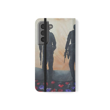 Load image into Gallery viewer, The Dust of Uruzgan (with Poppies) - PHONE CASE WALLET - by Kerry Sandhu Art
