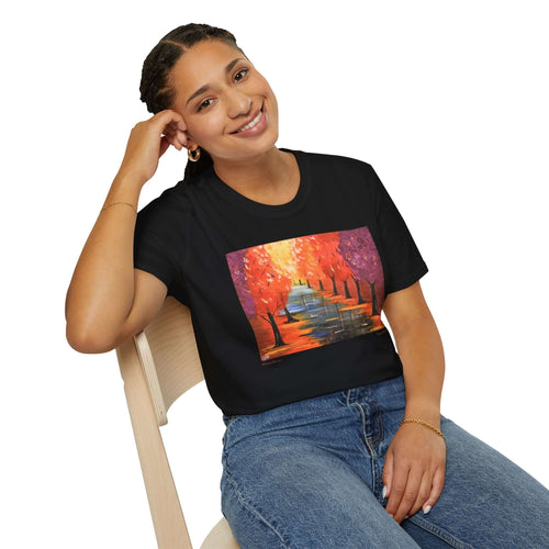 T-Shirt made from very soft materials, no side seams. Feels like bliss to wear! Many designs by Kerry Sandhu Art