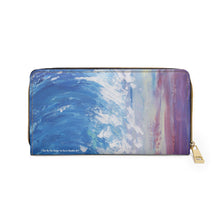 Load image into Gallery viewer, Pockets for cash, c/cards, coins, &amp; more. Stylish faux leather, lots of original artworks by Kerry Sandhu Art to choose from
