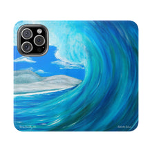 Load image into Gallery viewer, Ride the Wave - PHONE CASE WALLET - by Kerry Sandhu Art
