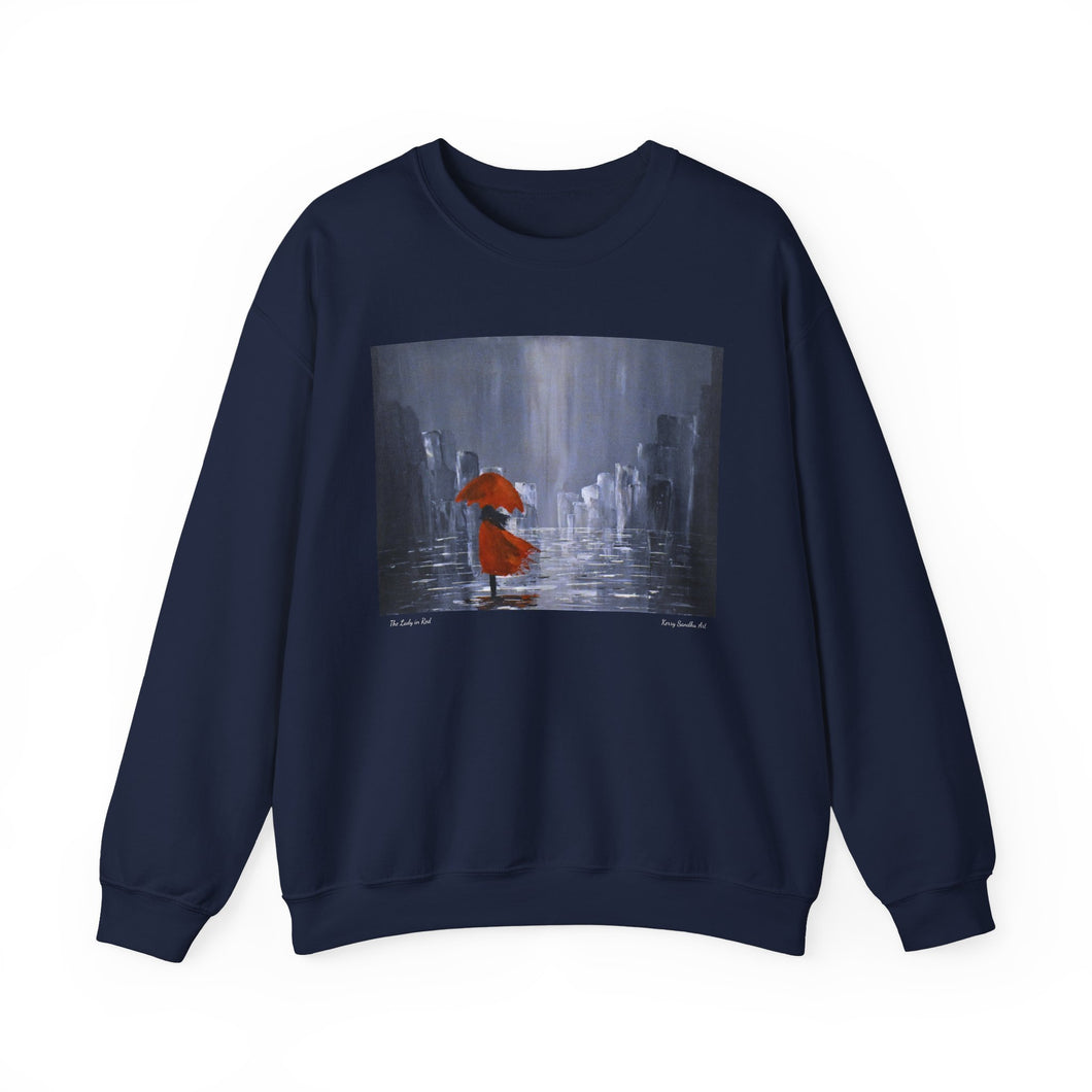 Sweatshirt 50/50 Cotton/Polyester, Medium-heavy fabric, Loose fit, true to size, Original art designs by Kerry Sandhu Art