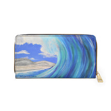 Load image into Gallery viewer, Ride The Wave - ZIPPER WALLET - Designed from original artwork

