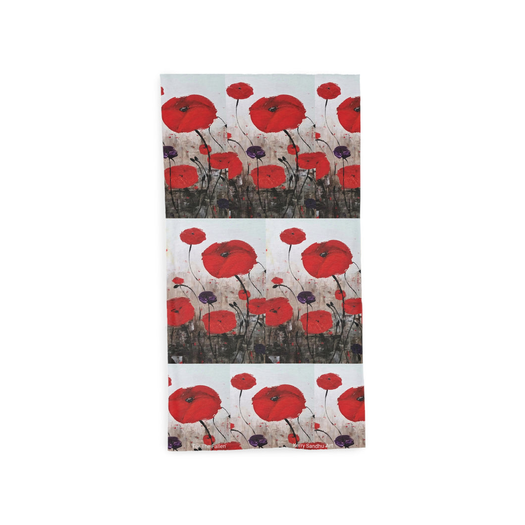For The Fallen - TUBE SCARF - Designed from original Anzac Day artwork