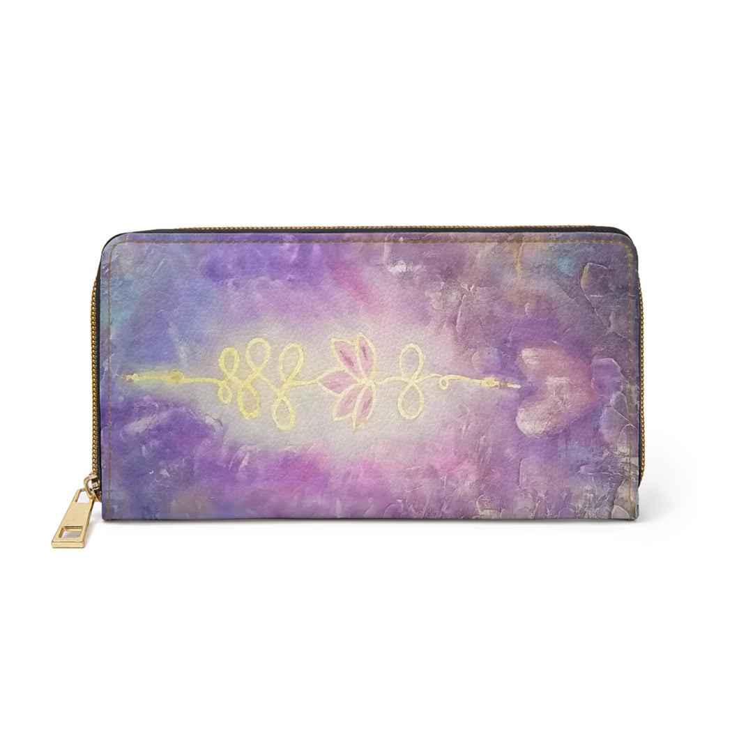 Pockets for cash, c/cards, coins, & more. Stylish faux leather, lots of original artworks by Kerry Sandhu Art to choose from