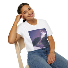 Load image into Gallery viewer, T-Shirt made from very soft materials, no side seams. Feels like bliss to wear! Many designs by Kerry Sandhu Art
