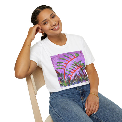 T-Shirt made from very soft materials, no side seams. Feels like bliss to wear! Many designs by Kerry Sandhu Art