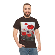 Load image into Gallery viewer, For The Fallen - Unisex HEAVY COTTON TEE - by Kerry Sandhu Art
