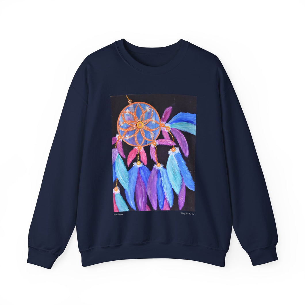 Sweatshirt 50/50 Cotton/Polyester, Medium-heavy fabric, Loose fit, true to size, Original art designs by Kerry Sandhu Art