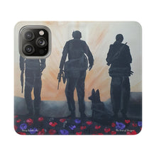 Load image into Gallery viewer, The Dust of Uruzgan (with Poppies) - PHONE CASE WALLET - by Kerry Sandhu Art
