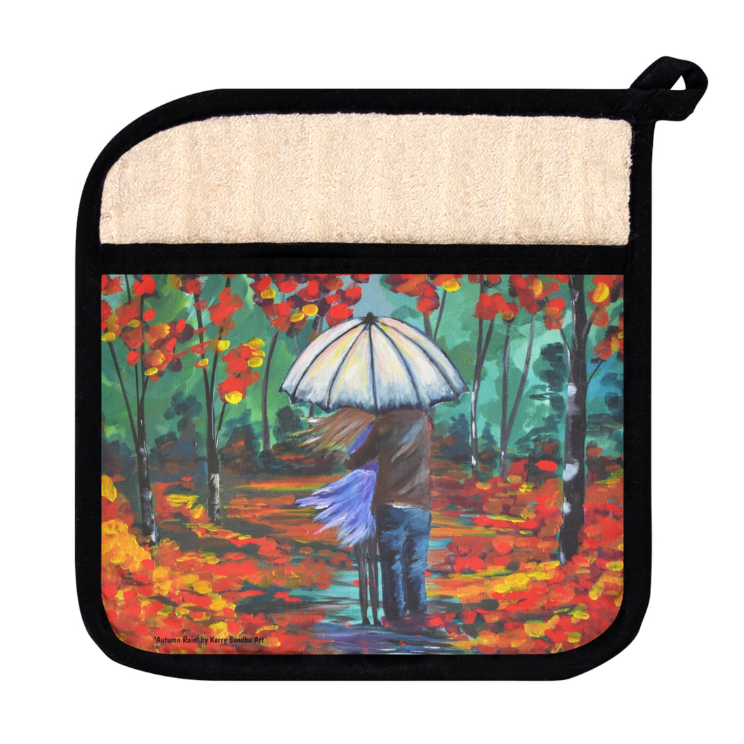 Autumn Rain - POT HOLDER - Designed from original ANZAC Day artwork