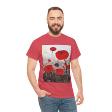 Load image into Gallery viewer, For The Fallen - Unisex HEAVY COTTON TEE - by Kerry Sandhu Art
