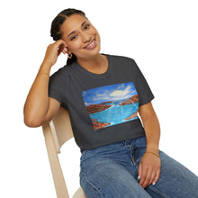 Load image into Gallery viewer, T-Shirt made from very soft materials, no side seams. Feels like bliss to wear! Many designs by Kerry Sandhu Art
