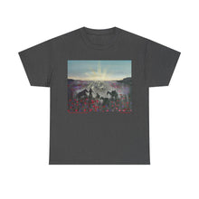 Load image into Gallery viewer, The Band Played Waltzing Matilda - Unisex HEAVY COTTON TEE - by Kerry Sandhu Art
