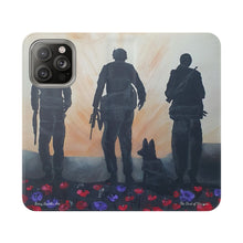 Load image into Gallery viewer, The Dust of Uruzgan (with Poppies) - PHONE CASE WALLET - by Kerry Sandhu Art
