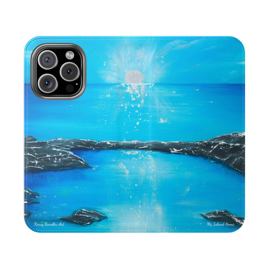 My Island Home - PHONE CASE WALLET - by Kerry Sandhu Art