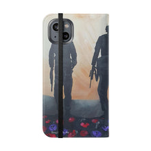 Load image into Gallery viewer, The Dust of Uruzgan (with Poppies) - PHONE CASE WALLET - by Kerry Sandhu Art
