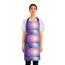 Load image into Gallery viewer, Apron - lightweight, silky finish 100% polyester, two front pockets. Many original artwork designs by Kerry Sandhu Art
